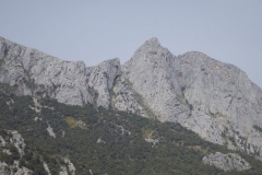 Looking across as the classic crag of Cerro Agero, with routes up to 12 pitches in length this really is an amziong sport/trad climbing venue in the Hermioda Gorge, Picos Du Europa.