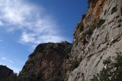 Easy climbing in Sella.