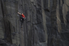 James McHaffie on Heatseeker, a technical and commiting 7c in the Rainbow Walls area of the Slate Quarries