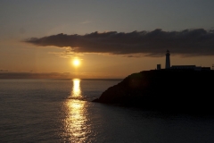 Sunset over South Stack Lighthouse, Gogarth.