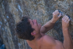 Sam Underhill bearing down on the edges of the edge problem one of the most frustrating V5's in the Pass!