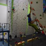 Kyle Wood on a How to Big Wall Course. Here learning the basics of Aid Climbing