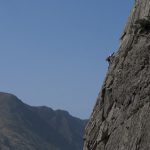 Our lead climbing coaching courses use route like this one, Crackstone Rib in the Llanberis Pass.