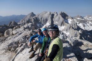 On the Summit of Naranaga Del Bulnes after coaching Josh and Jesse to trad climb their way up it.