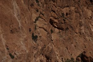 Sports Climbing in the Todra Gorge. This amazing geological feature offers some amazing sports climbing both on single and multi-pitched routes.