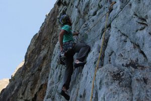 Simpn Lake charging up a classic E5 on main cliff, Gogarth. Positron is perhaps one of the finest routes of the grade there, and there are many!